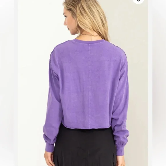 Raw Hem Long Sleeve - Picture 3 of 6